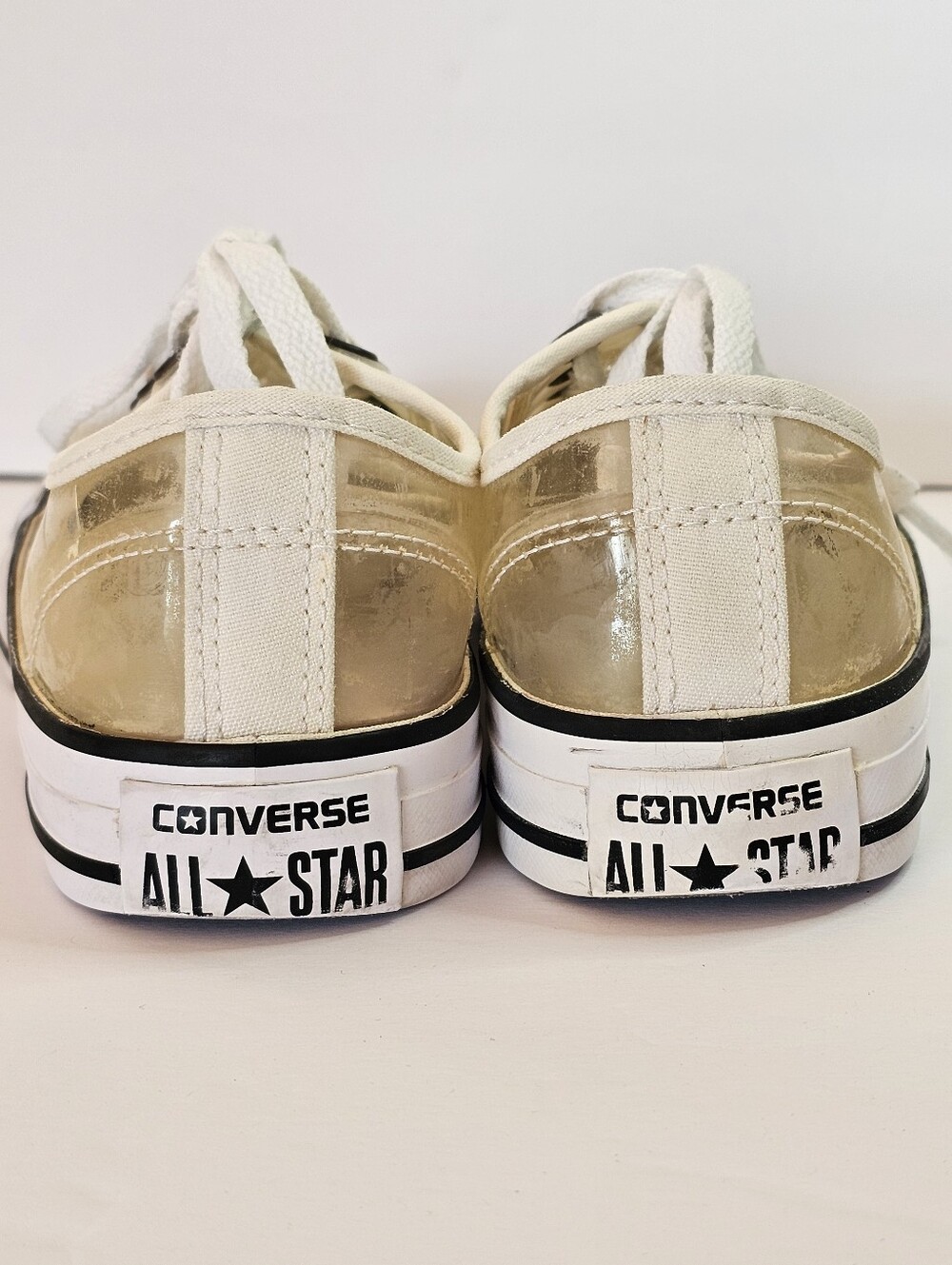 Converse All Star Low Top Chuck Taylor Clear Sz 7 Streetwear Casual Sneakers - Picture 6 of 11